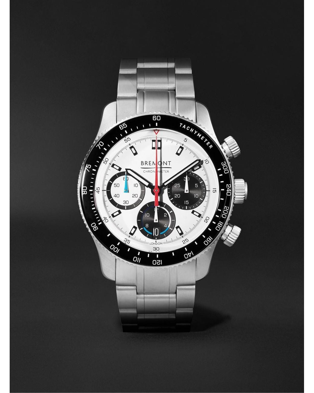 Bremont Black Williams Racing Automatic Chronograph Stainless Steel Watch, Ref. Wr-22 for men