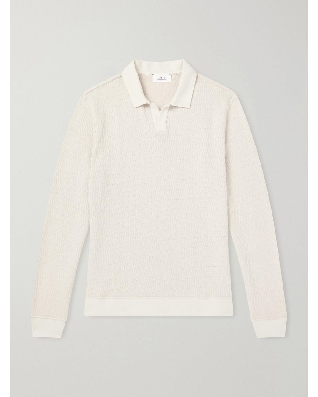 Mr P. Natural Cotton Polo Sweater for men