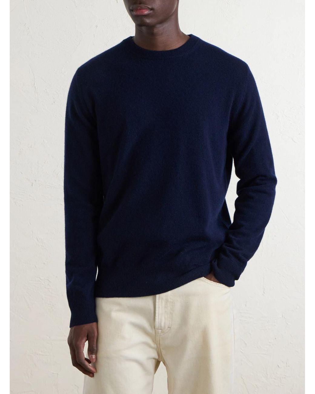 Altea Blue Cashmere Sweater for men