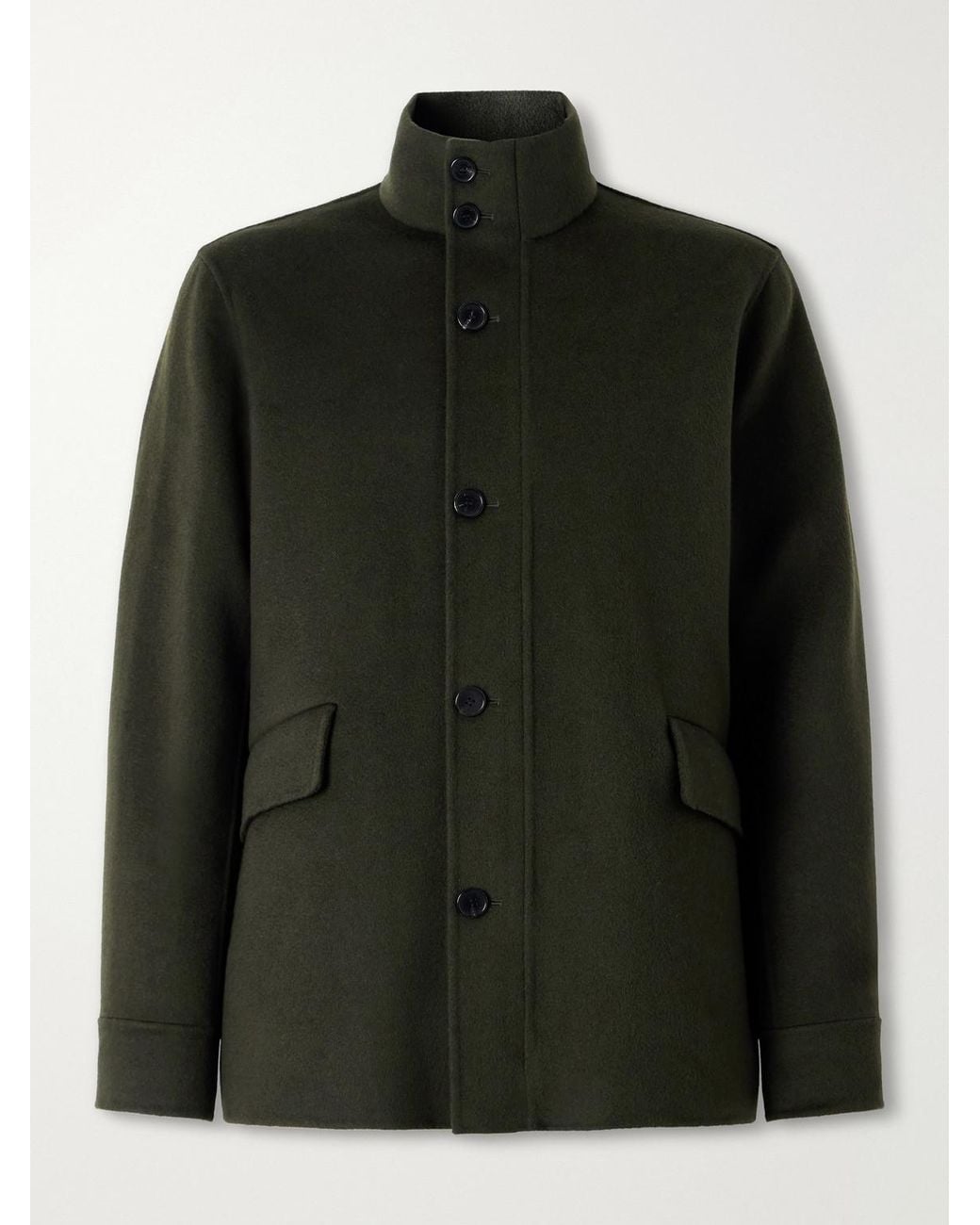 Slowear Green Paltò Wool-Blend Jacket for men