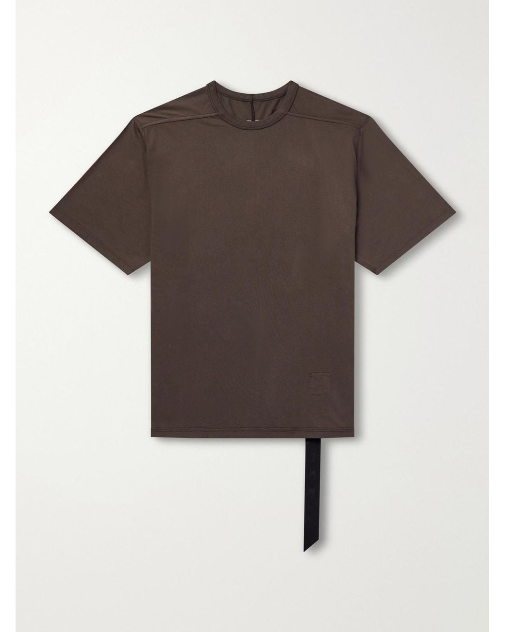 Rick Owens Brown Brad Cotton-Jersey T-Shirt for men