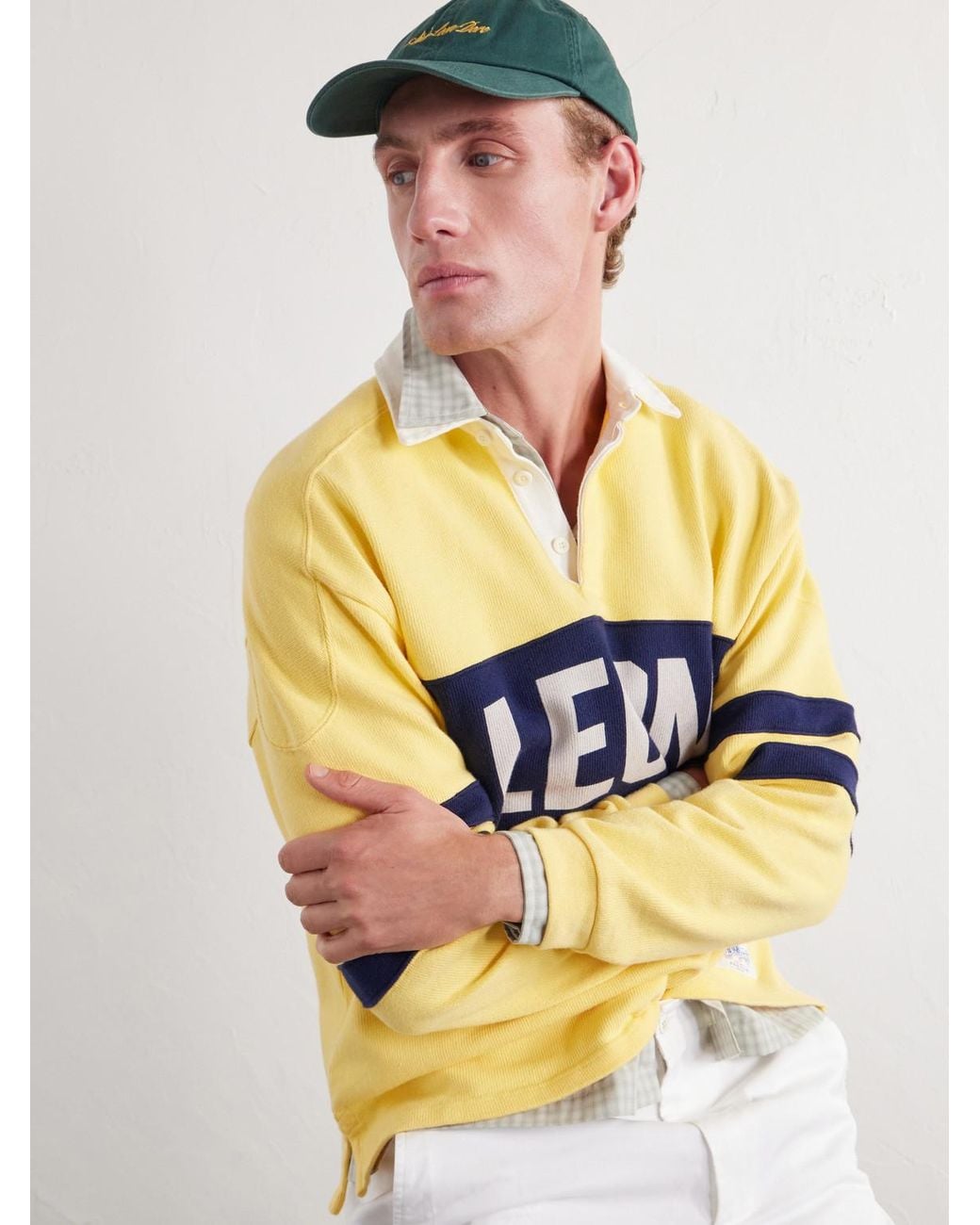 Aimé Leon Dore Green Logo-Embroidered Cotton-Twill Baseball Cap for men
