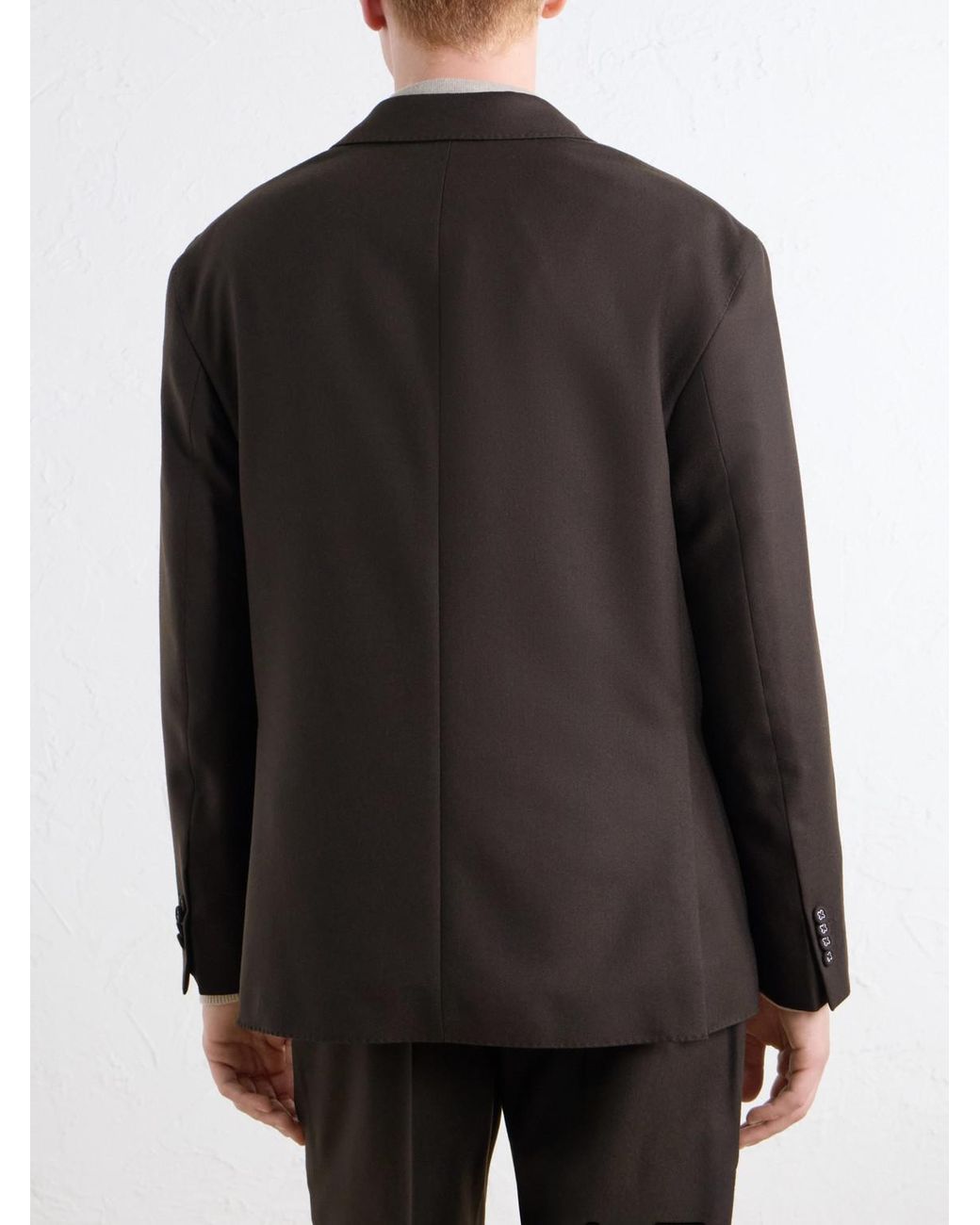 Officine Generale Black Michel Wool-Twill Suit Jacket for men