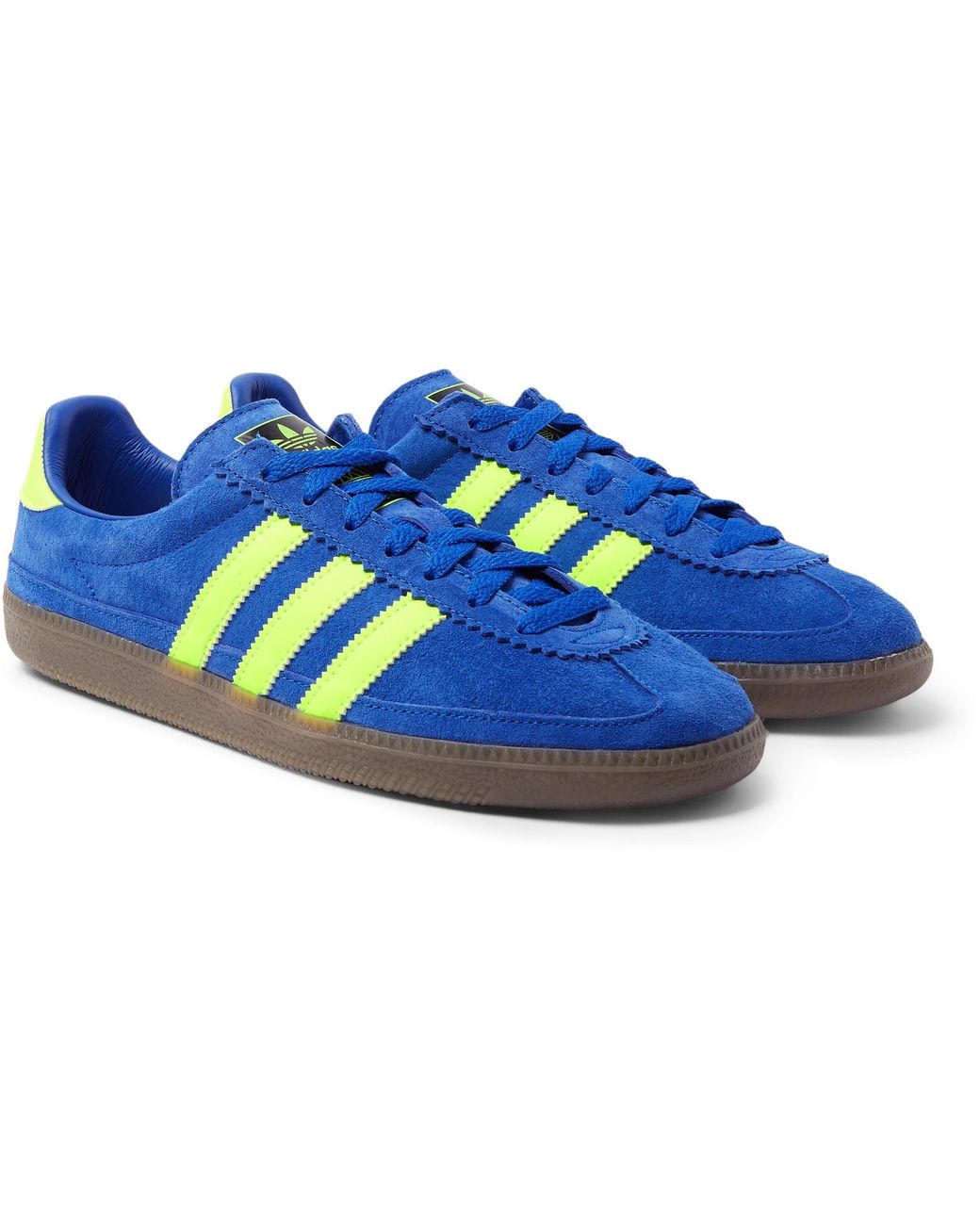 adidas spezial yellow and blue
