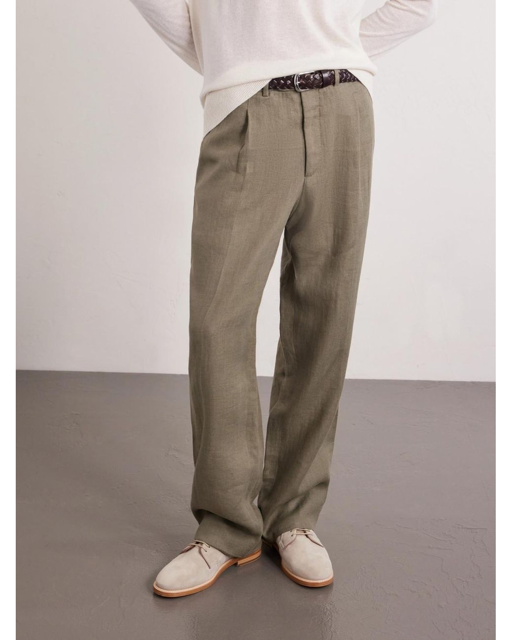 Mr P. Natural Suede Derby Shoes for men