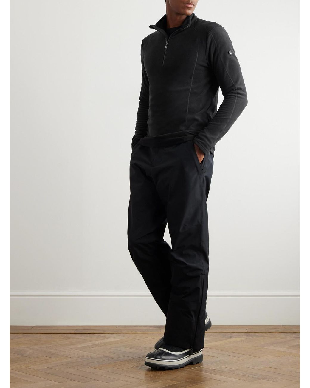 Bogner Black Harry First Stretch-fleece Ski Mid-layer for men