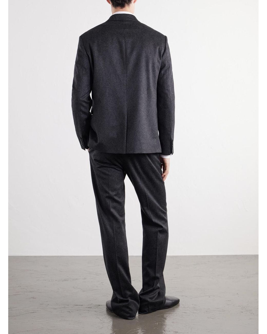 Totême Blue Wool And Cashmere-Blend Flannel Suit Jacket for men