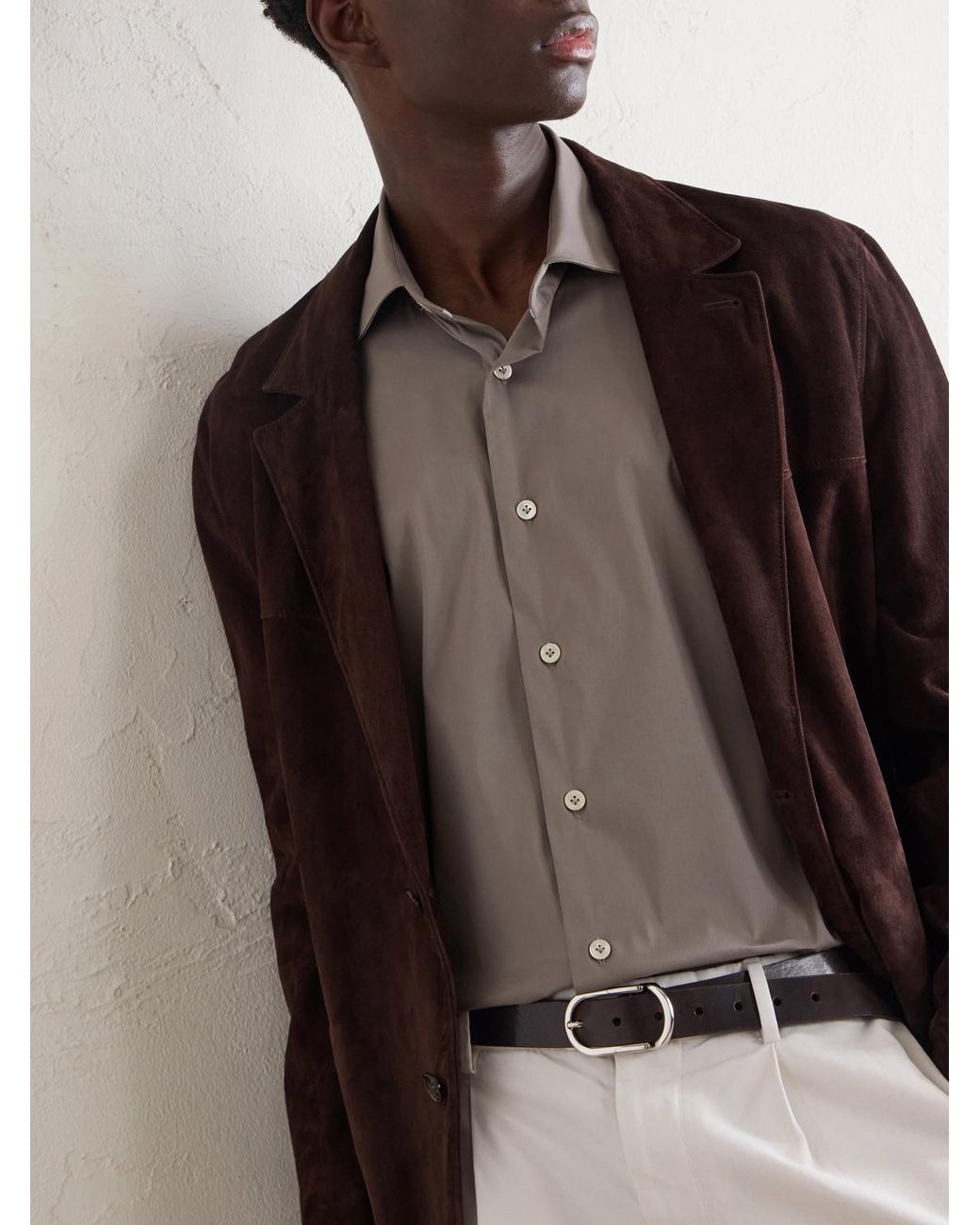 Eleventy Gray Cotton-blend Shirt for men