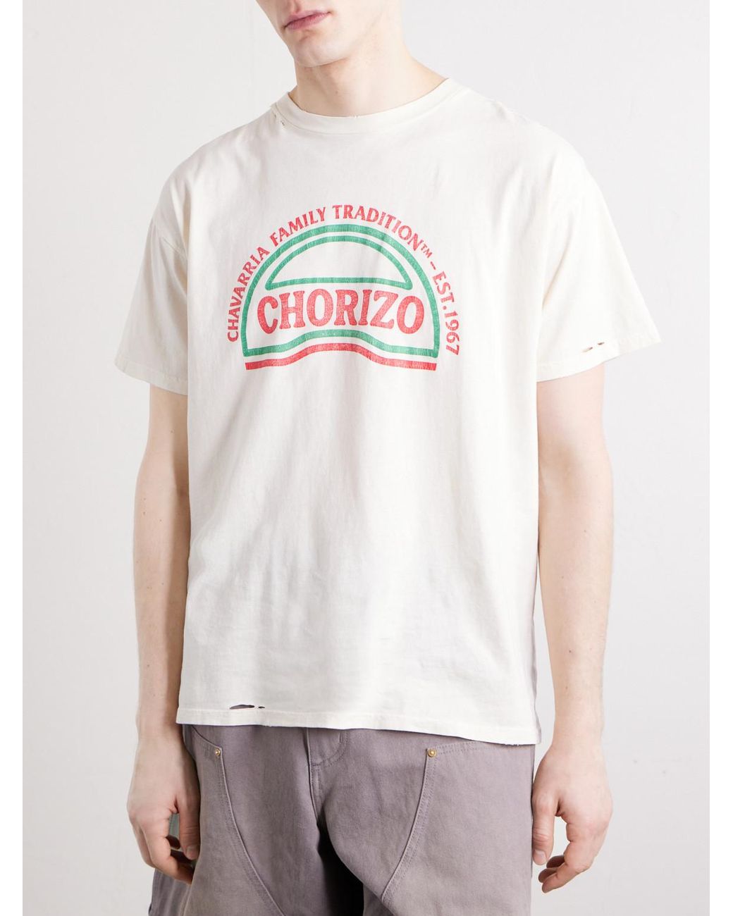 Willy Chavarria White Chorizo Logo-print Cotton-jersey T-shirt for men