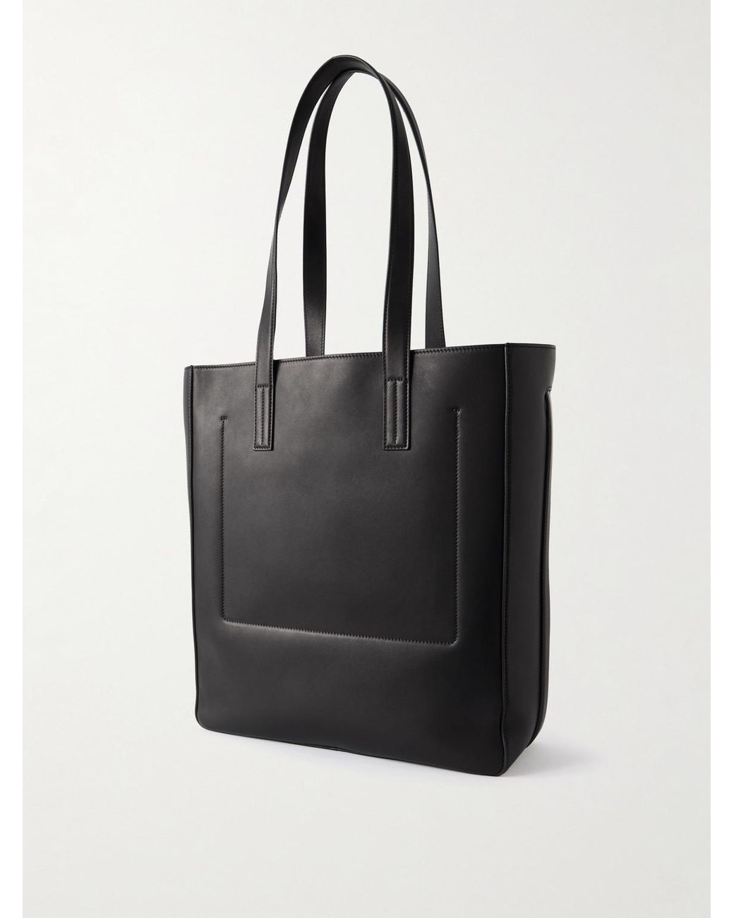 Tom Ford Black Leather Tote Bag for men