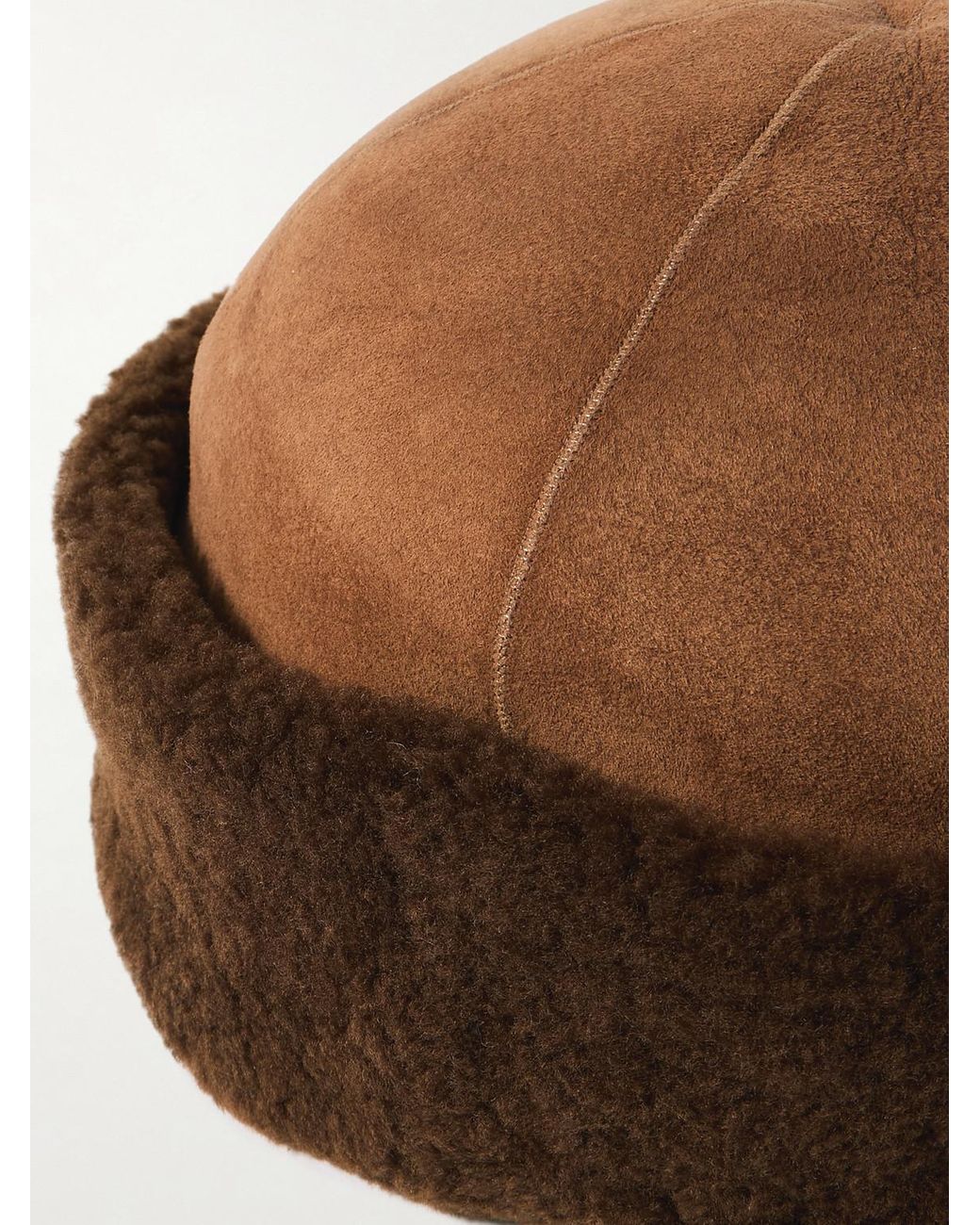 Loro Piana Brown Lys Shearling Beanie