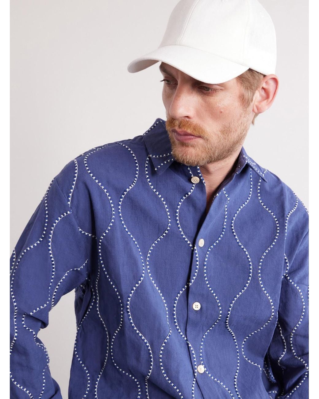 Frescobol Carioca Natural Fernando Linen Baseball Cap for men