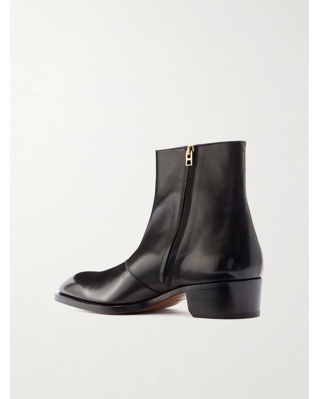 Tom Ford Black Vincent Leather Boots for men