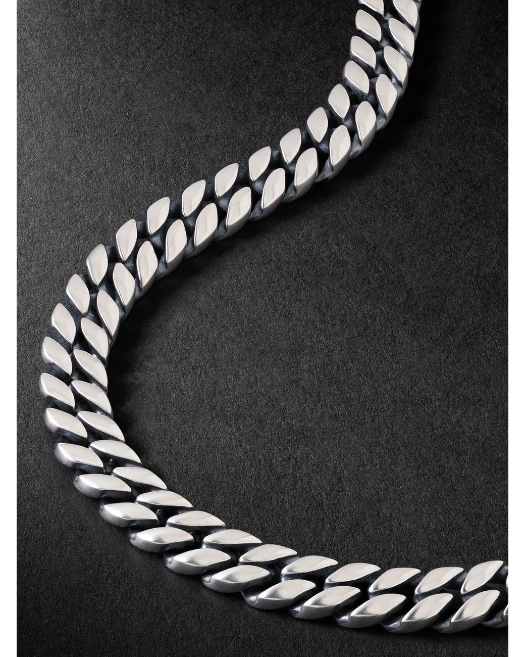 David Yurman Black Sterling Chain Necklace for men
