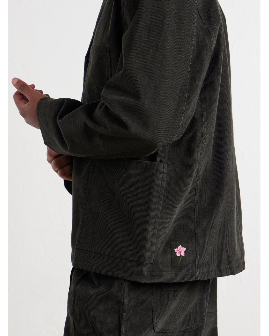 Kardo Black Somesh Cotton-Corduroy Suit Jacket for men