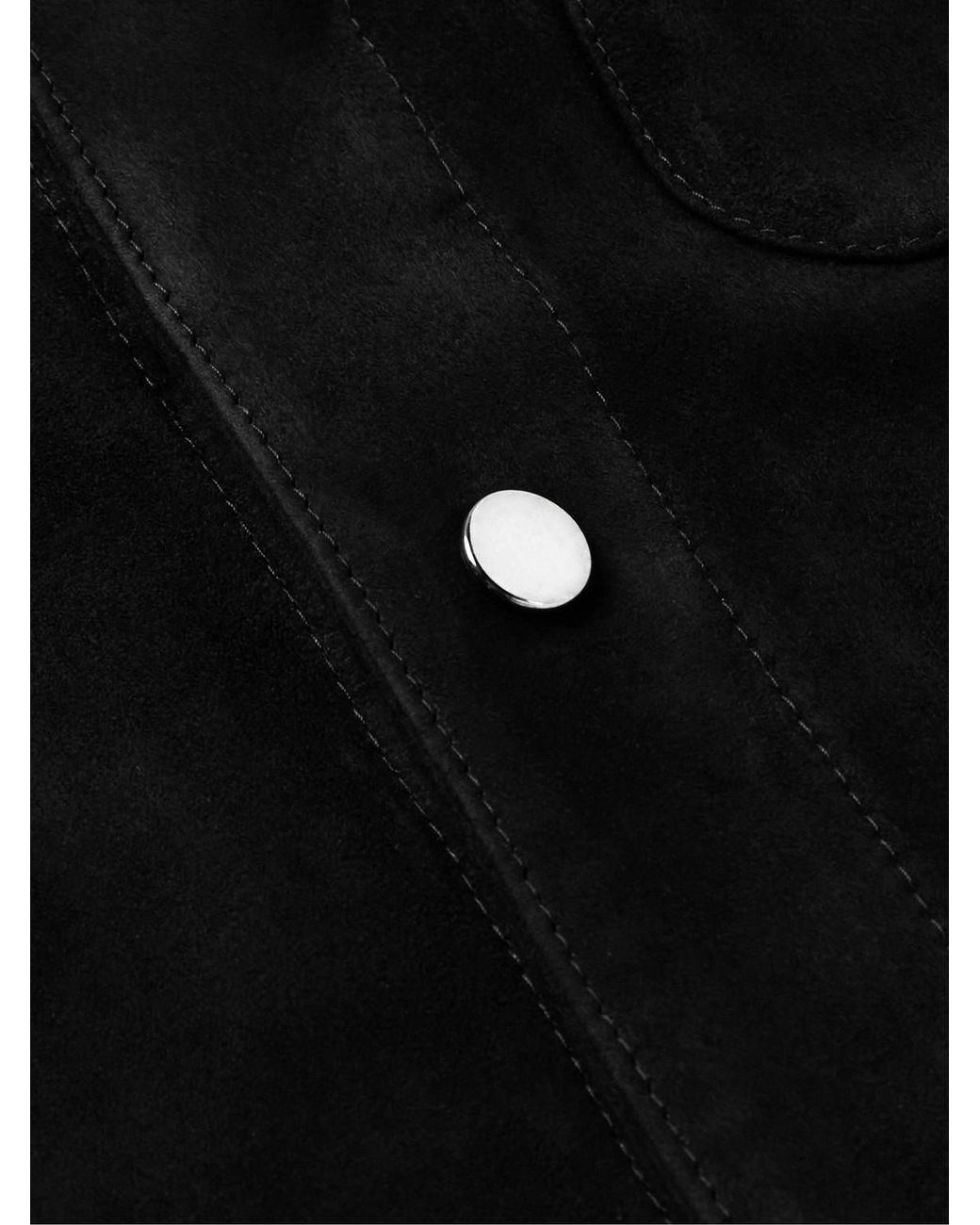 STÒFFA Black Suede Blouson Jacket for men