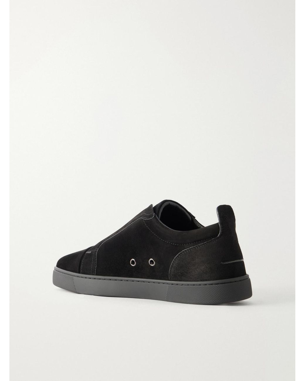 Christian Louboutin Black St Louis Suede Sneakers for men