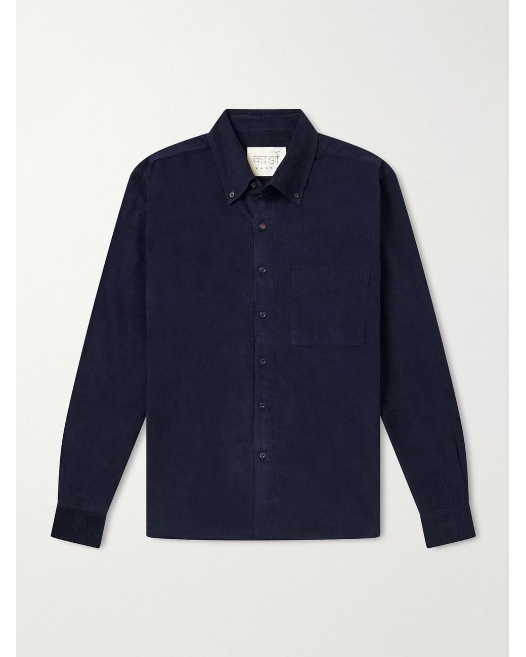 Kardo Blue Ronald Cotton-Corduroy Shirt for men