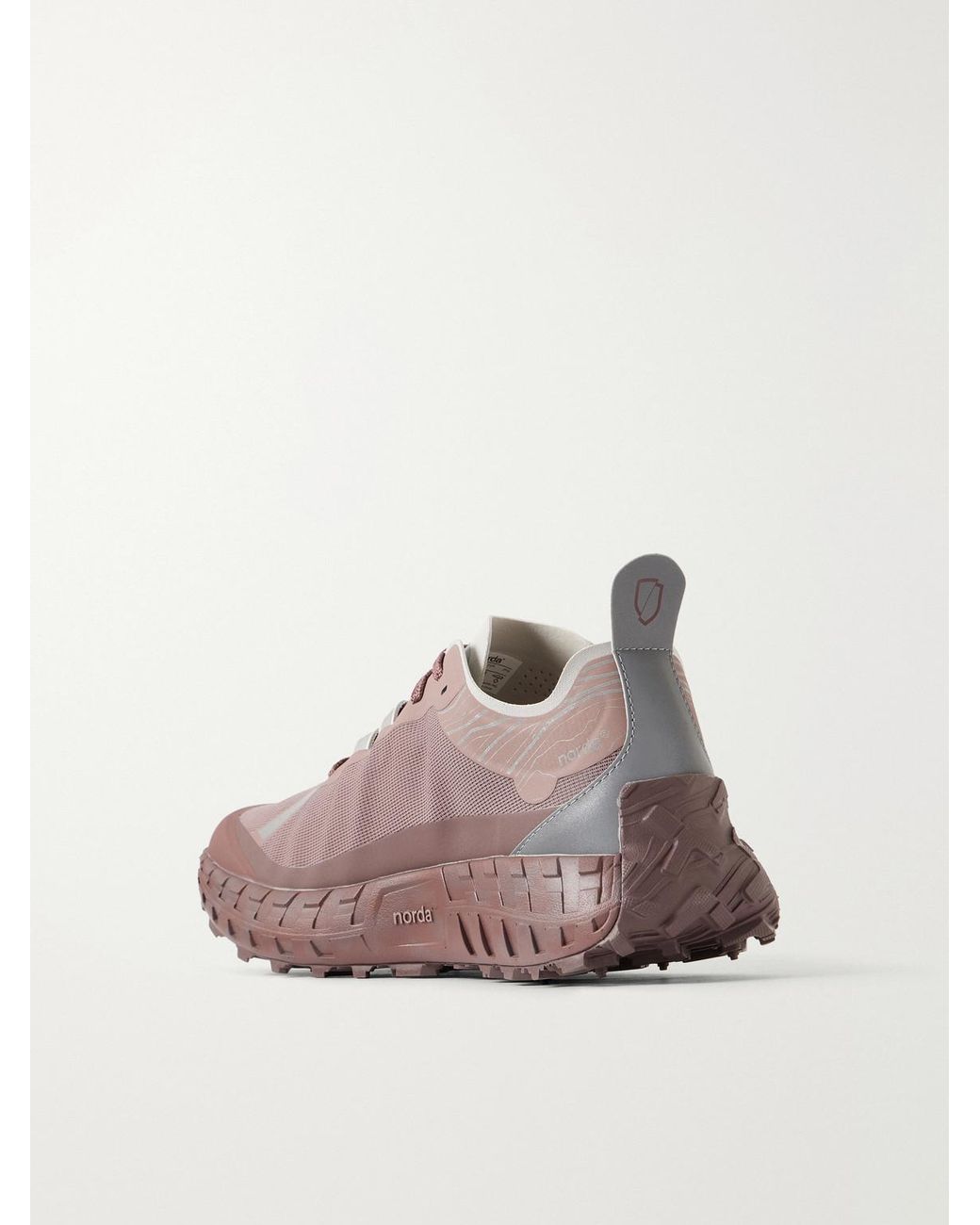 Norda Brown 001A Rubber-Trimmed Dyneema Running Sneakers for men