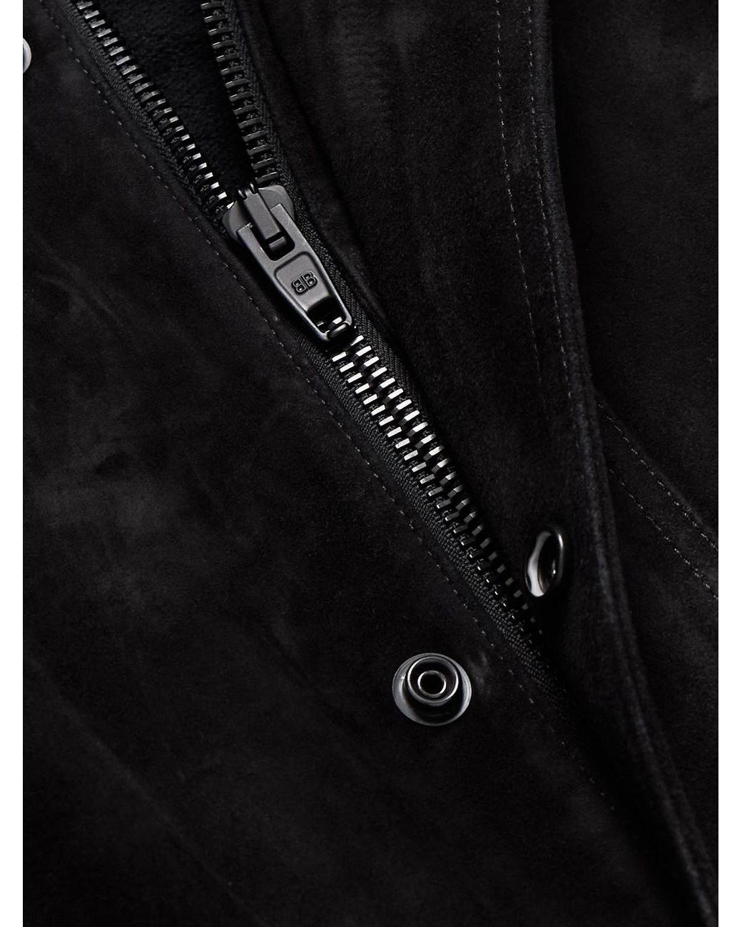 Balenciaga Black Suede Jacket for men