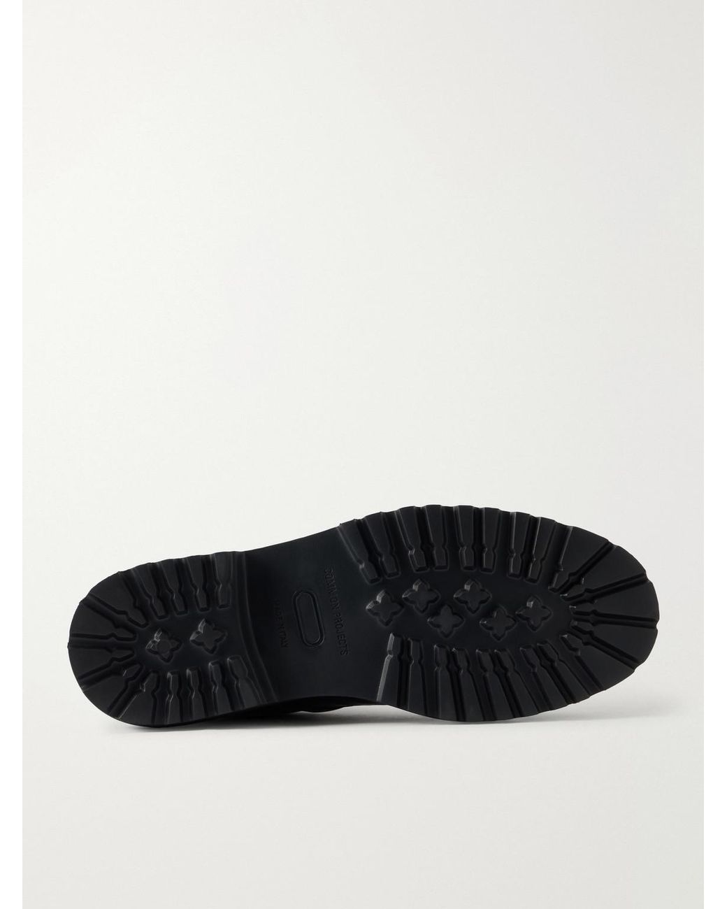 Common Projects Black Piuma Leather Lace-Up Boots for men