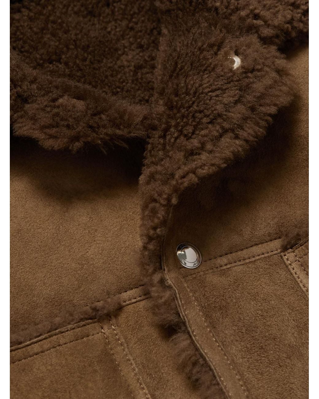 Mr P. Brown Shearling Jacket for men