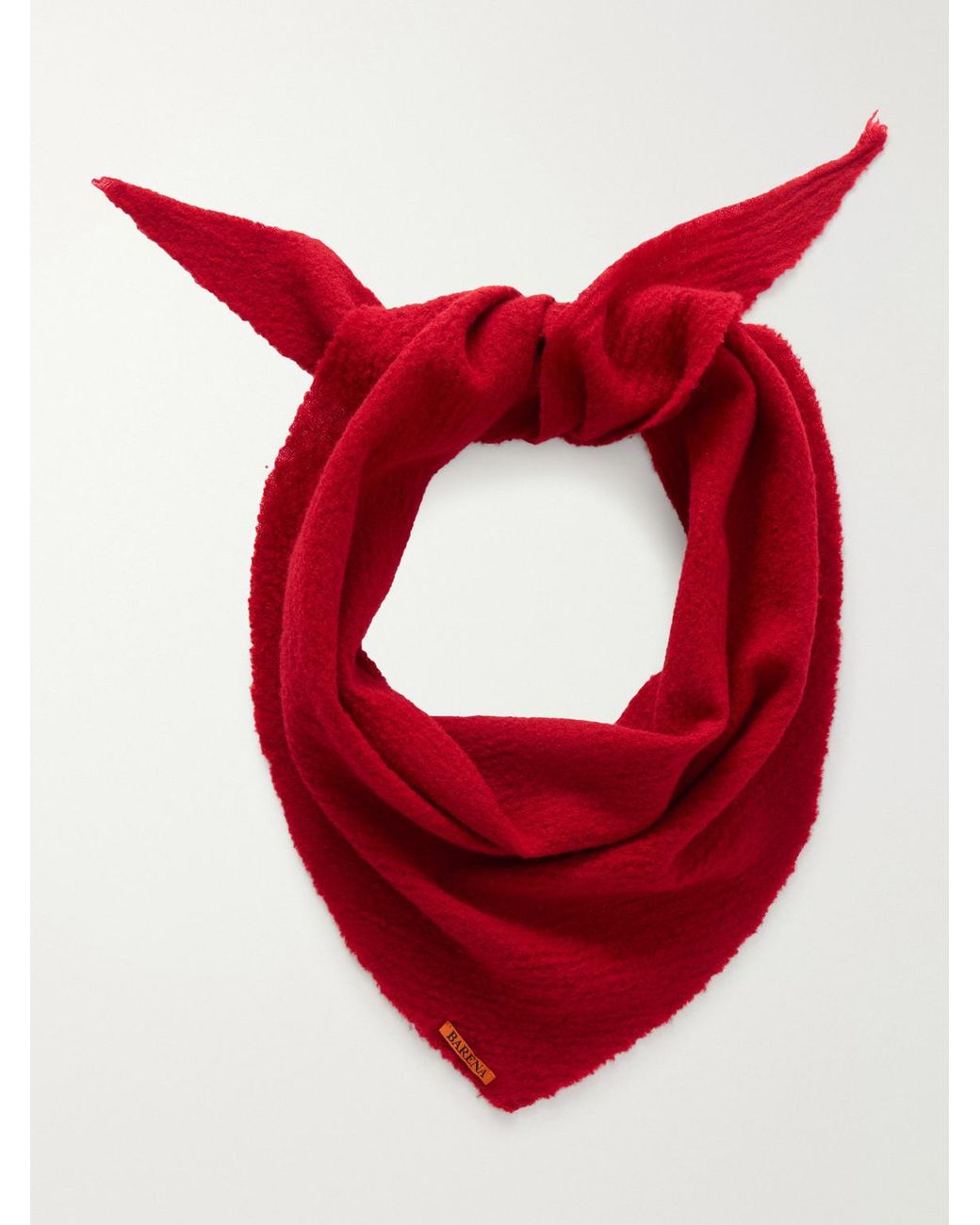 Barena Red Virgin Wool Scarf for men