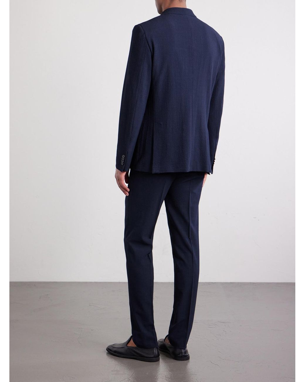 Zegna Blue Wool for men