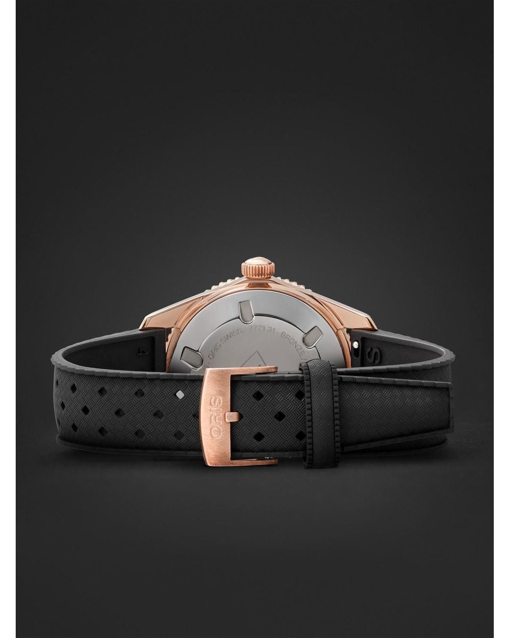 Oris Black Divers-Sixty Five Automatic Bronze Watch, Ref. 01 733 7771 3154-07 4 19 18Br for men