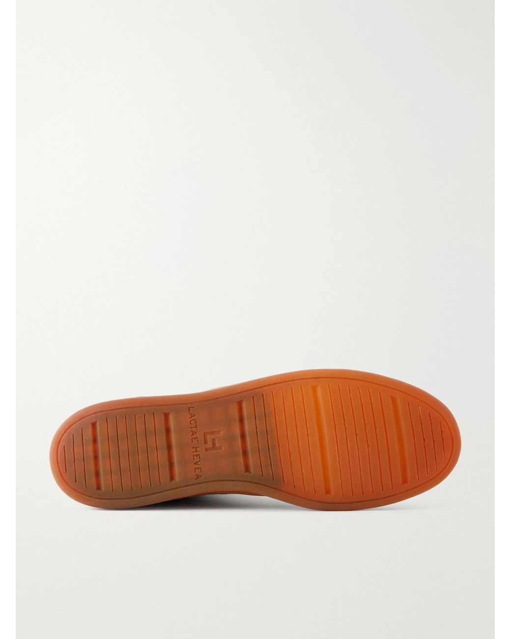 Officine Creative Brown Militia 002 Leather-trimmed Suede Sneakers for men