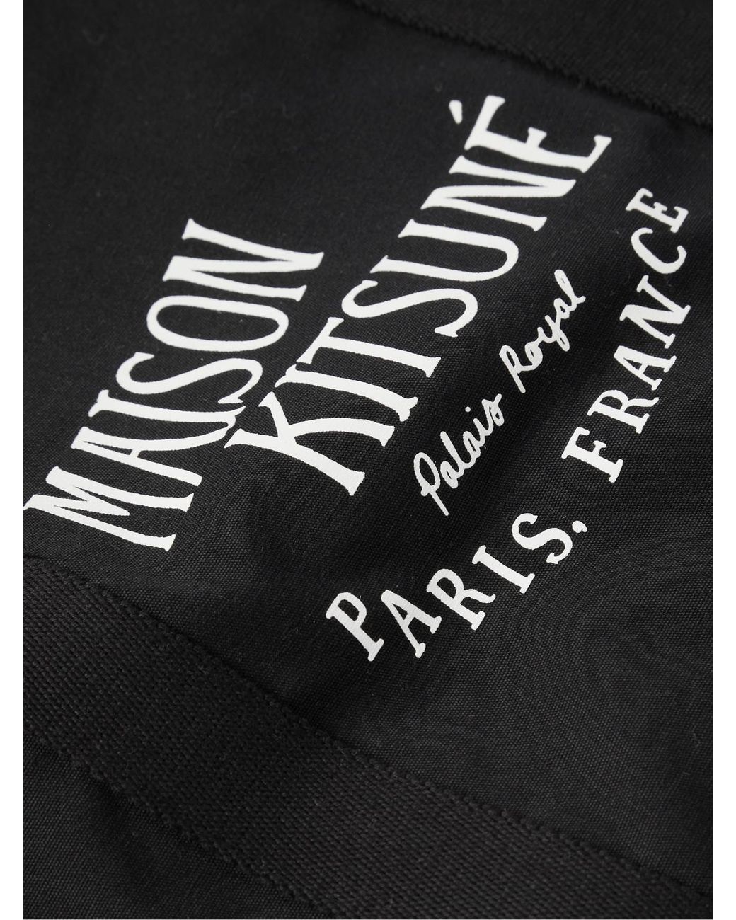 Palais Royal Tote Bag - Maison Kitsune - Cotton - Black