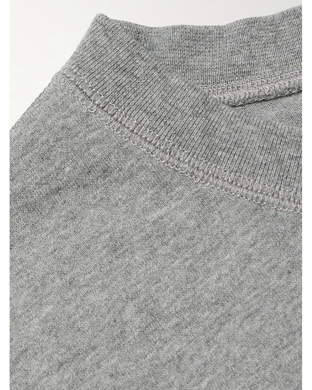 Drake's Gray Hiking Cotton-Jersey T-Shirt for men