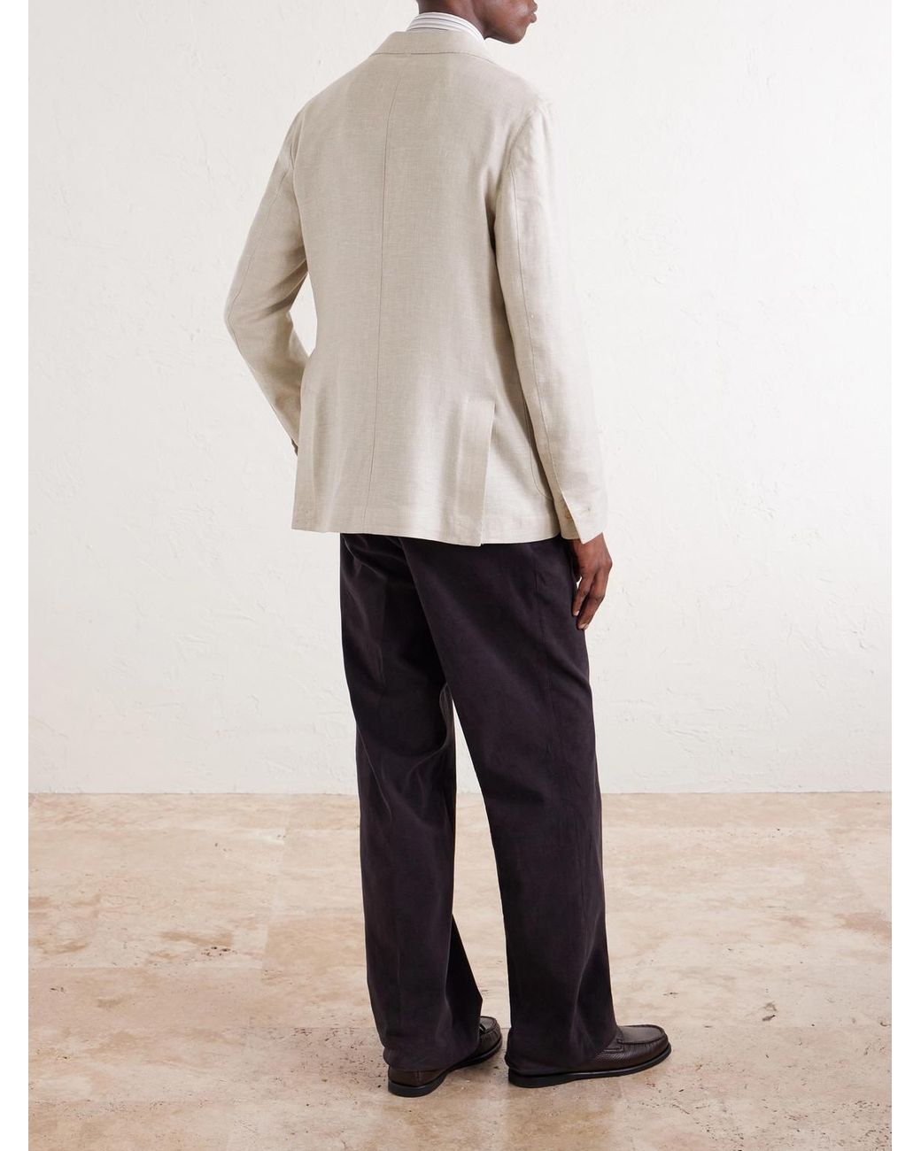 Eleventy Natural Stretch Linen for men