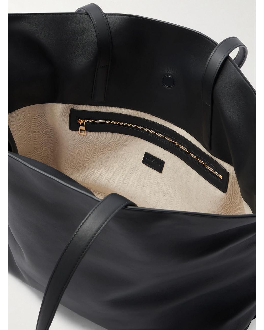 Loewe Black Xl Flamenco Leather Tote Bag for men