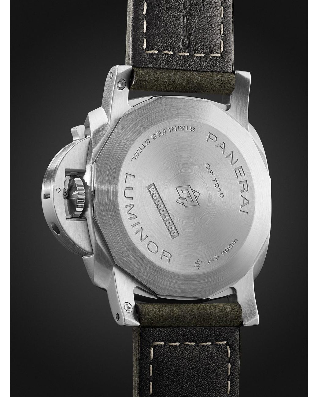 Panerai Black Luminor Marina Automatic Stainless Steel Watch, Ref. Pam01314 for men
