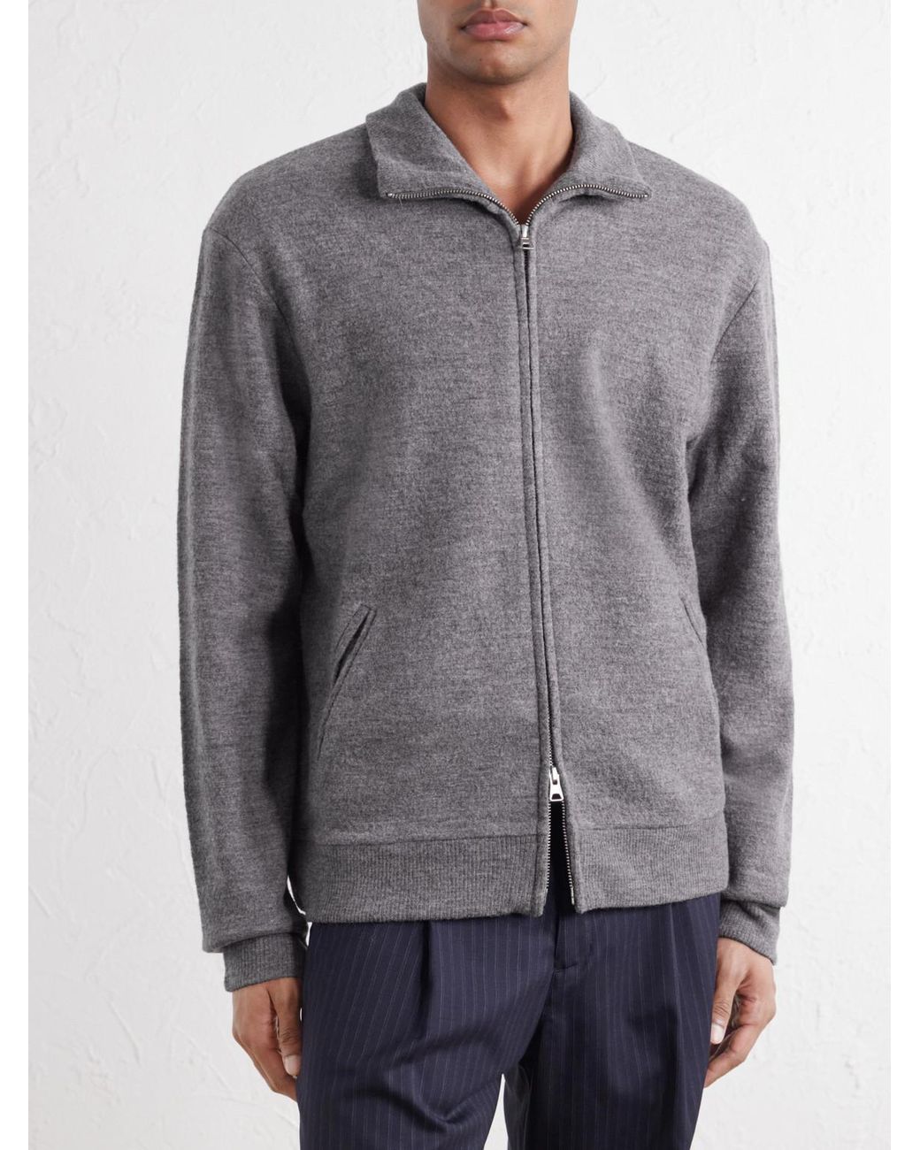 NN07 Gray 6398 Merino Wool-Felt Jacket for men