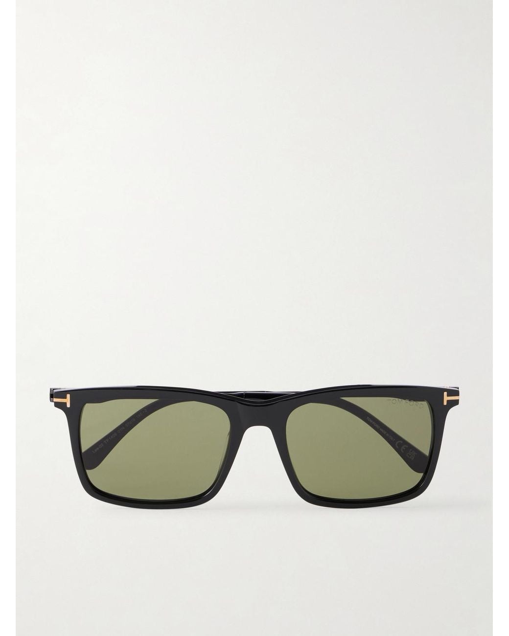 Tom Ford Lee-02 Square-Frame Acetate And Titanium Sunglasses in Green ...