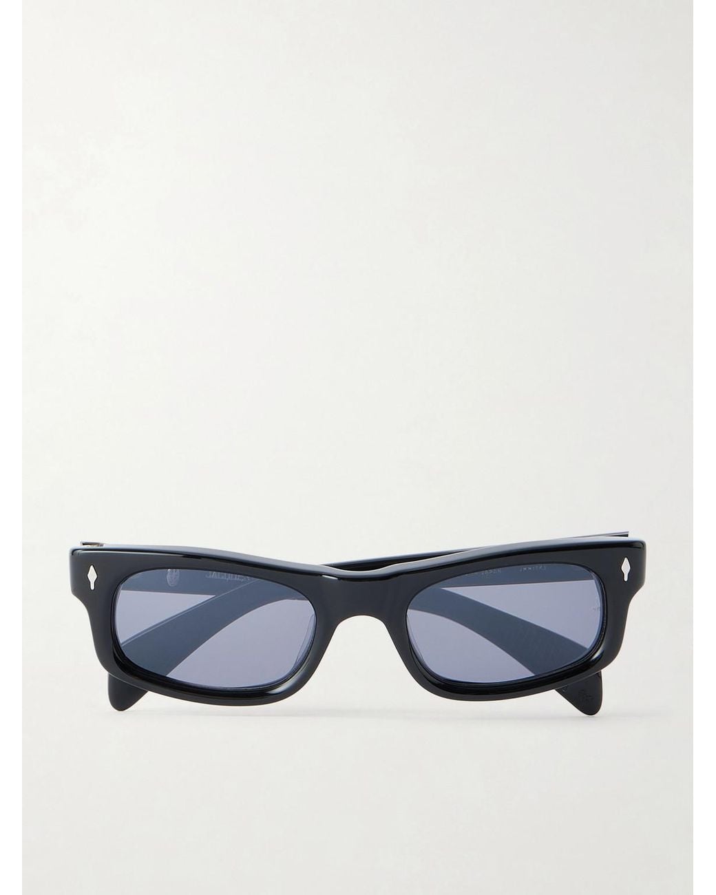 Jacques Marie Mage Blue Initials Square-Frame Acetate Sunglasses for men