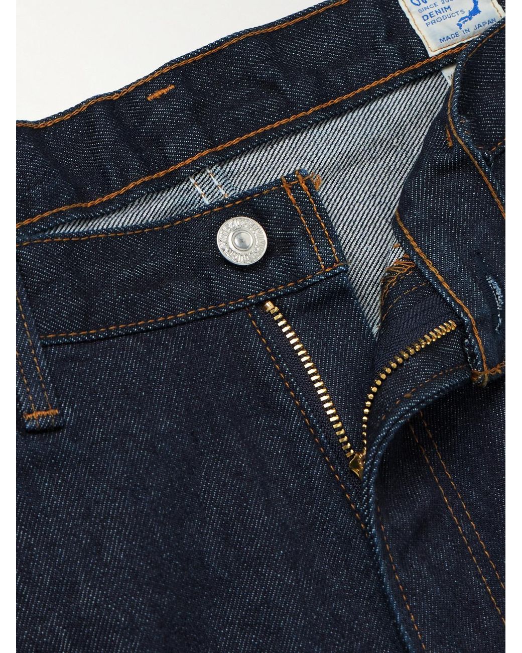 Orslow Blue Super Dad's Straight-Leg Jeans for men