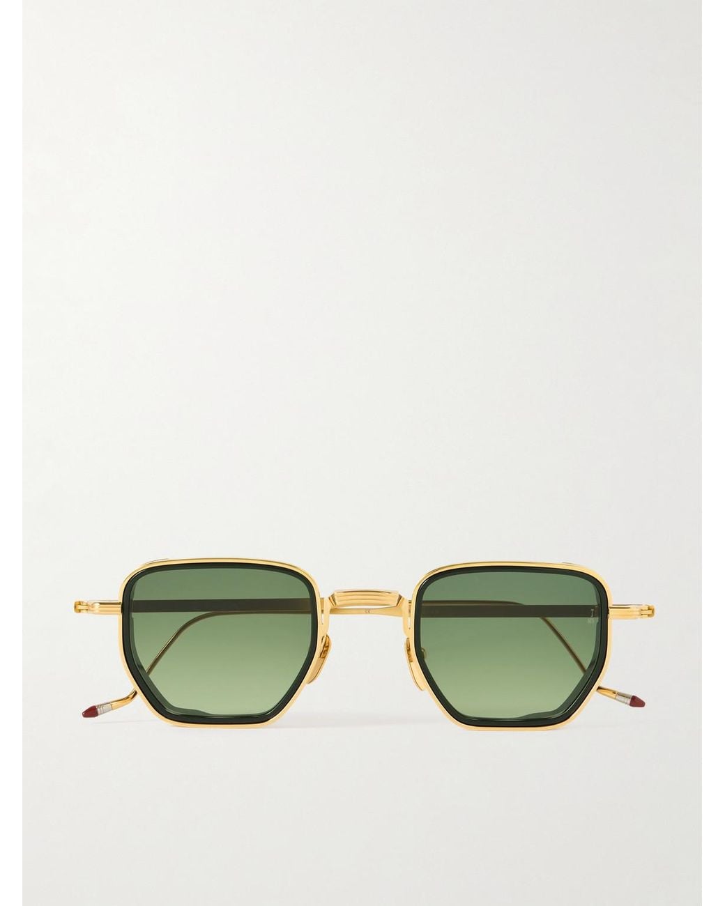 Jacques Marie Mage Green Atkins D-Frame-Tone Titanium Sunglasses for men