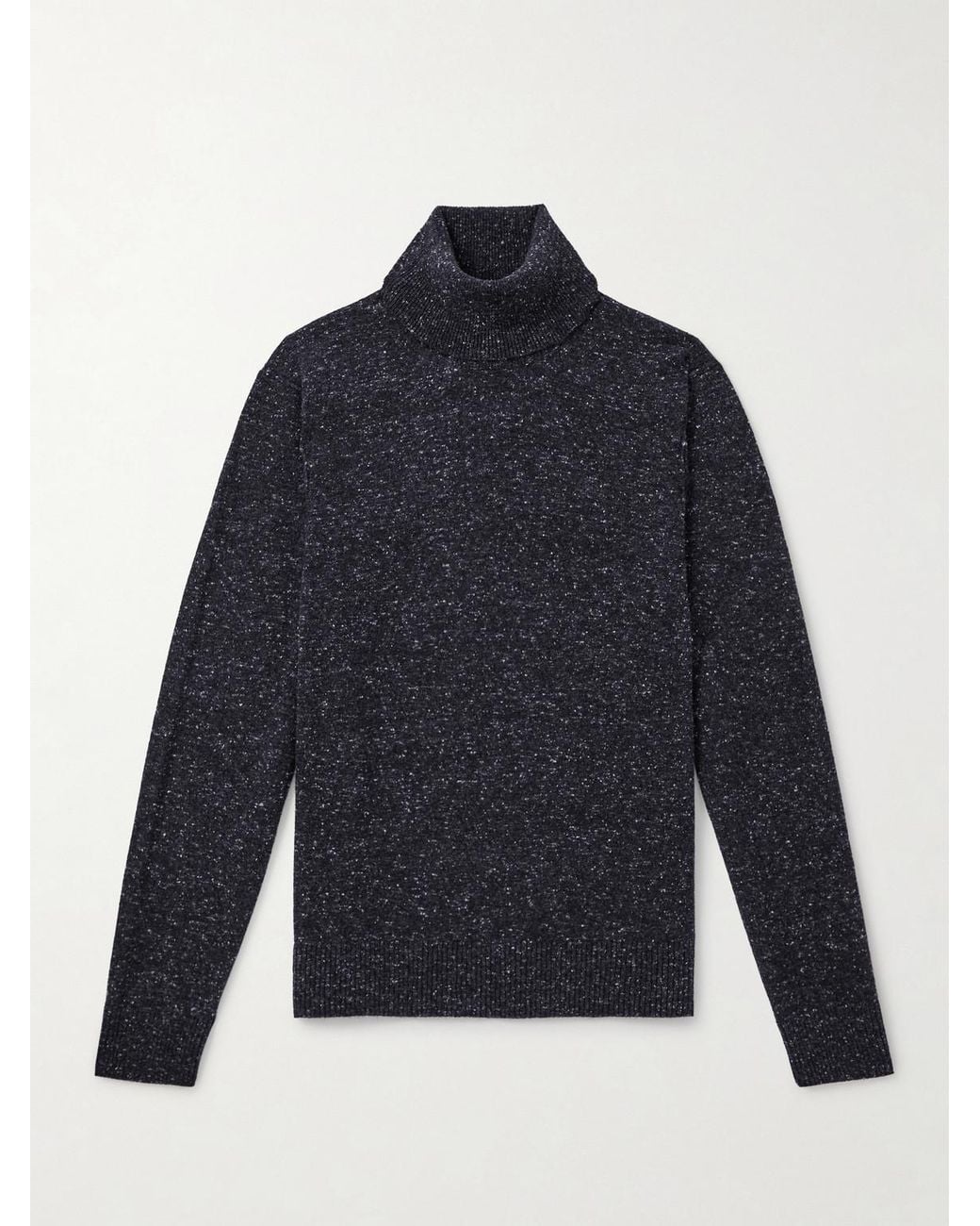 Dunhill Black Cashmere-blend Rollneck Sweater for men