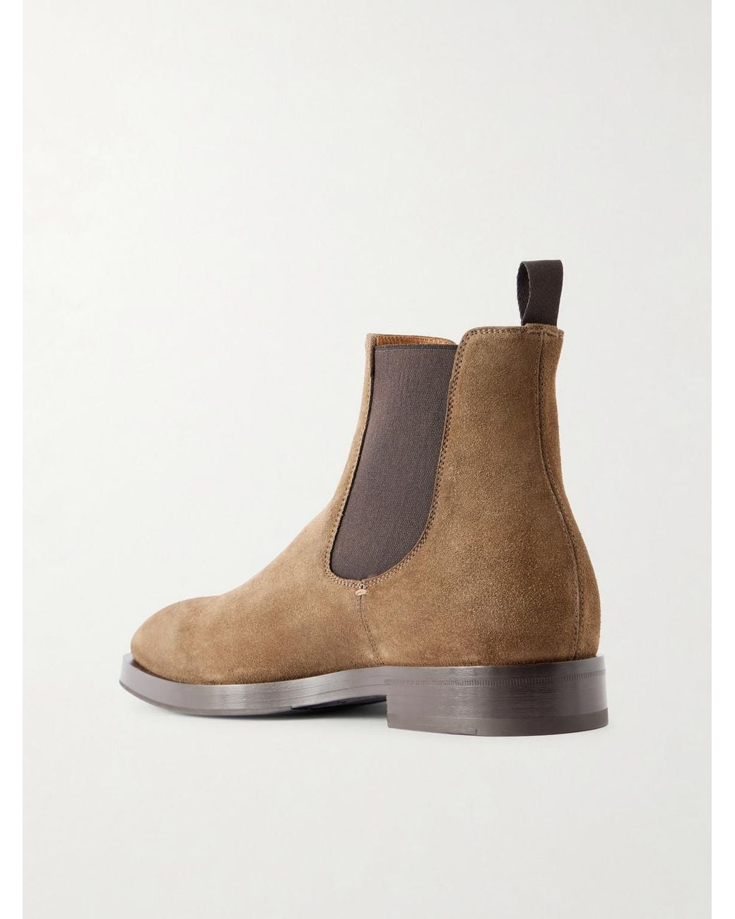 Officine Creative Brown Ortega 003 Suede Chelsea Boots for men