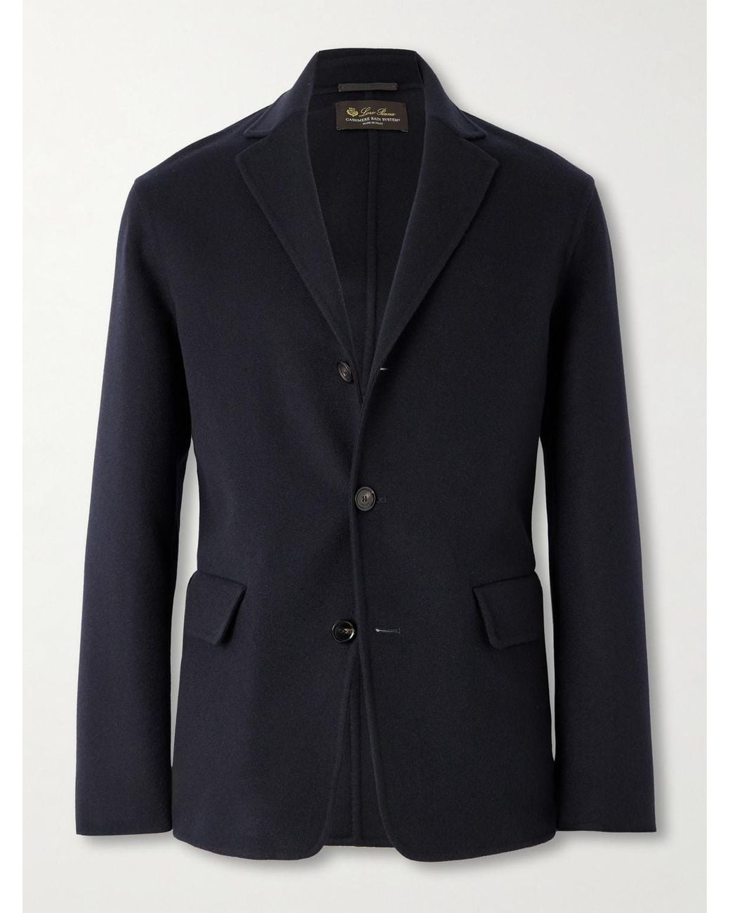 Loro Piana Blue Umberto Unstructured Cashmere Blazer for men