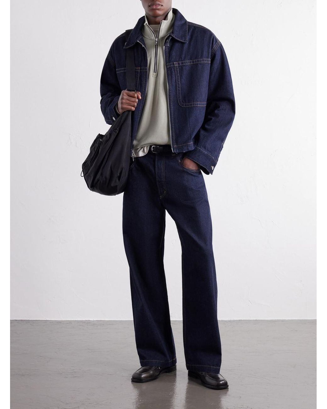 Agolde Blue Grover Wide-Leg Jeans for men
