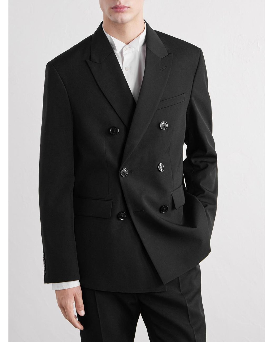 Totême Black Wool Suit Jacket for men