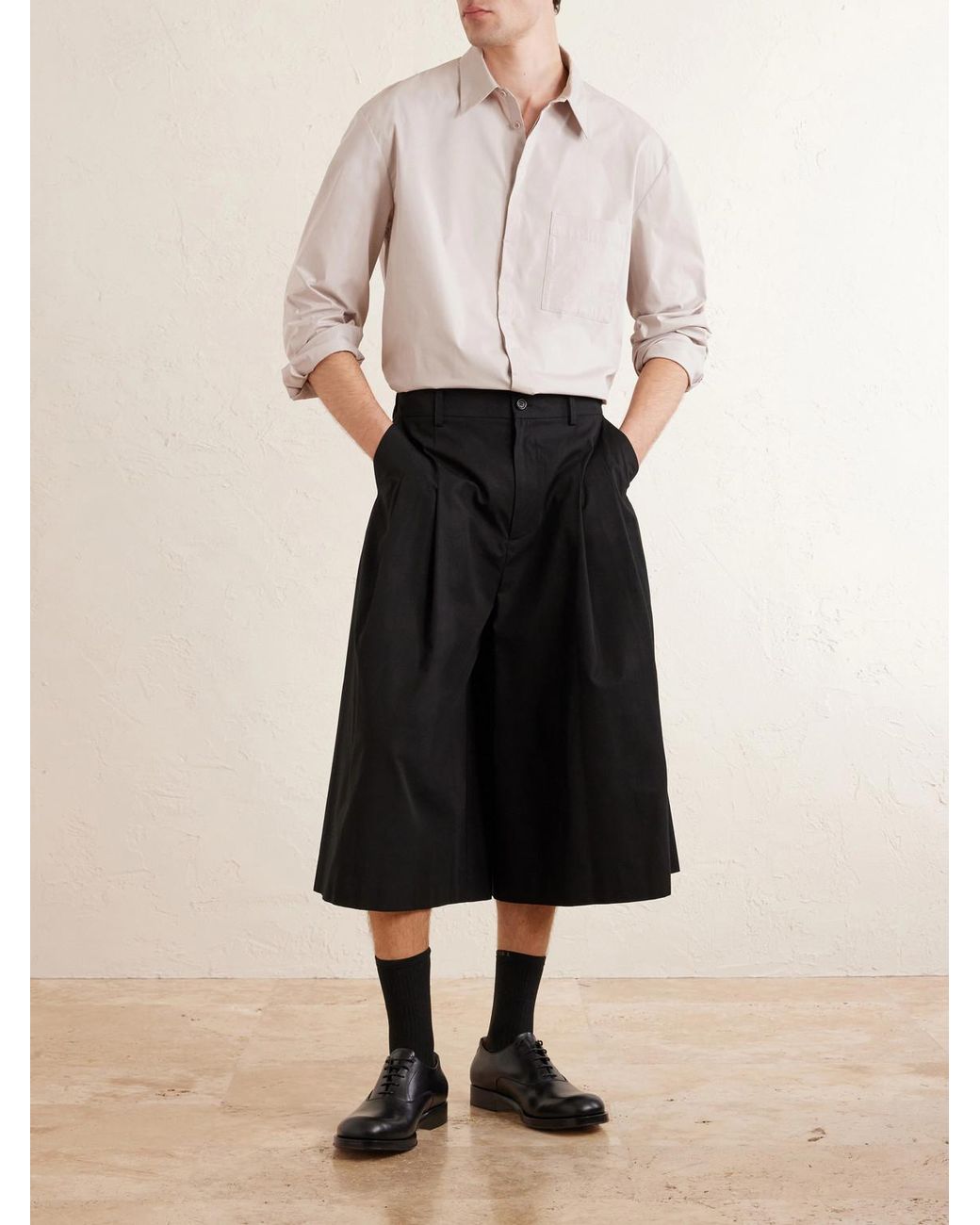 Amomento Pink Oversized Cotton Shirt for men