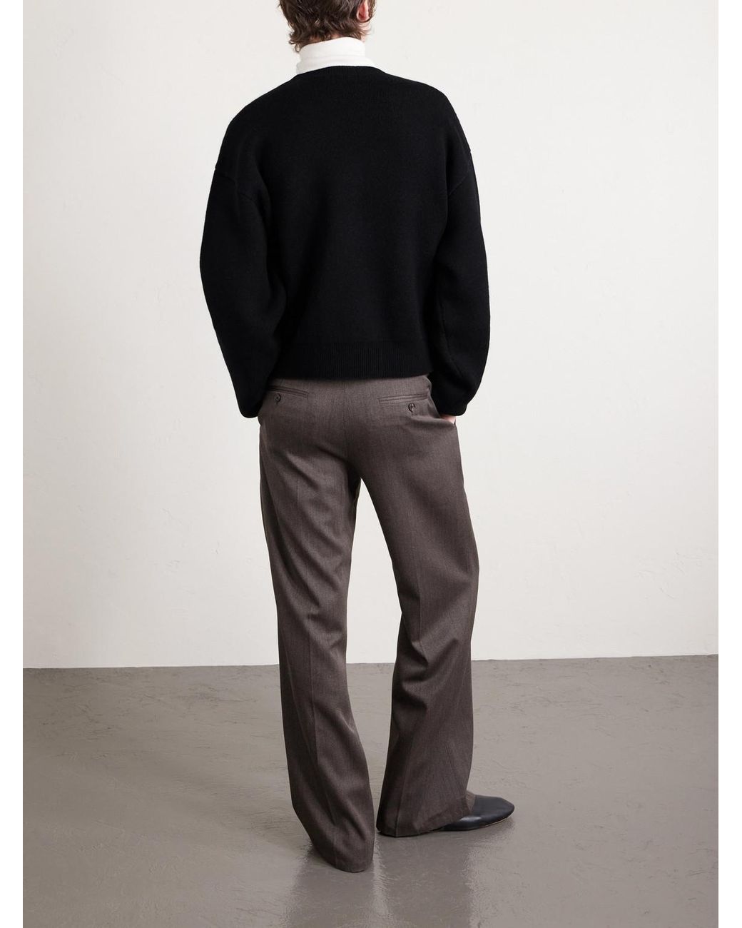 Cashmere-Blend Sweater di Céline in Black da Uomo