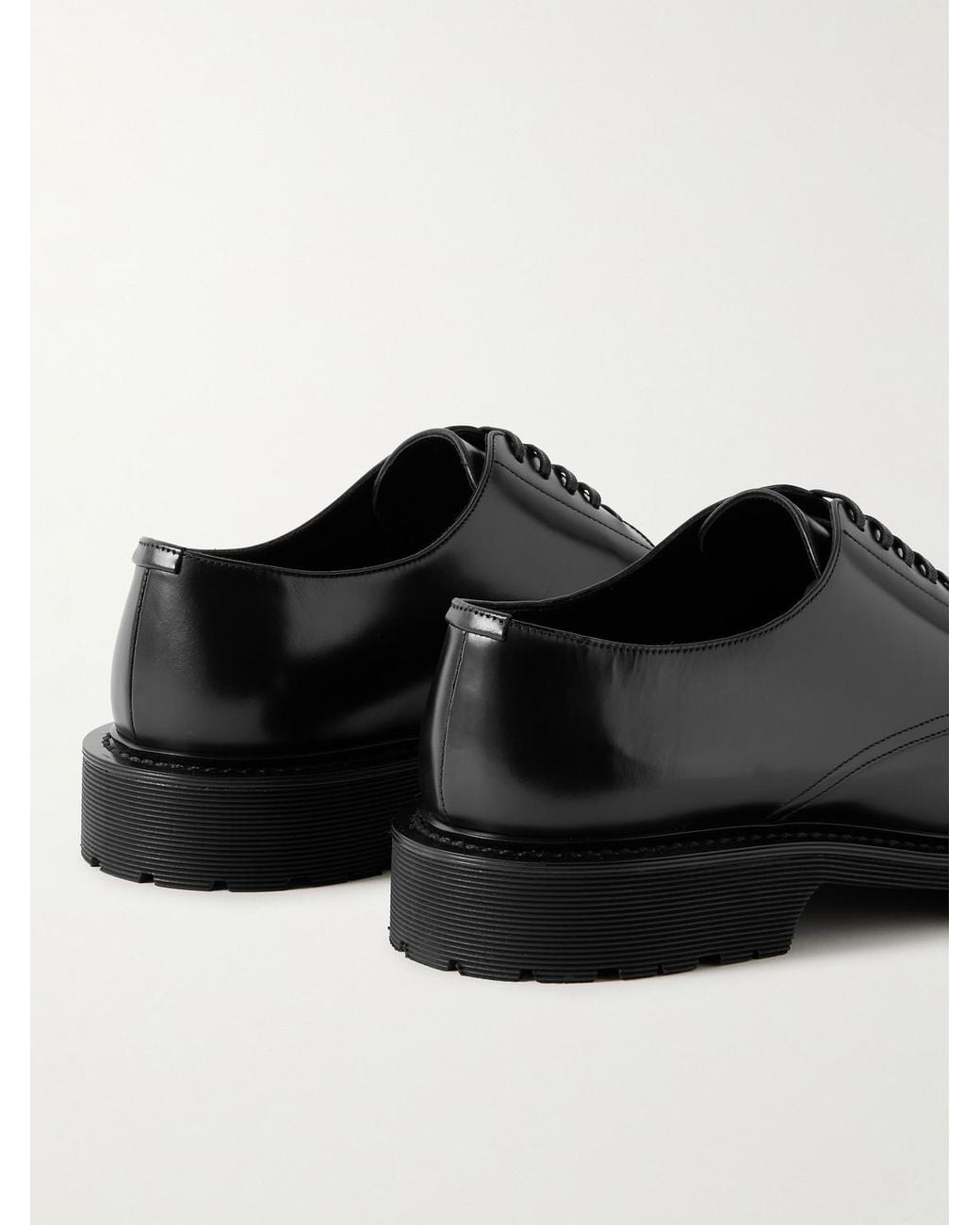Scarpe Derby di Saint Laurent in Black da Uomo
