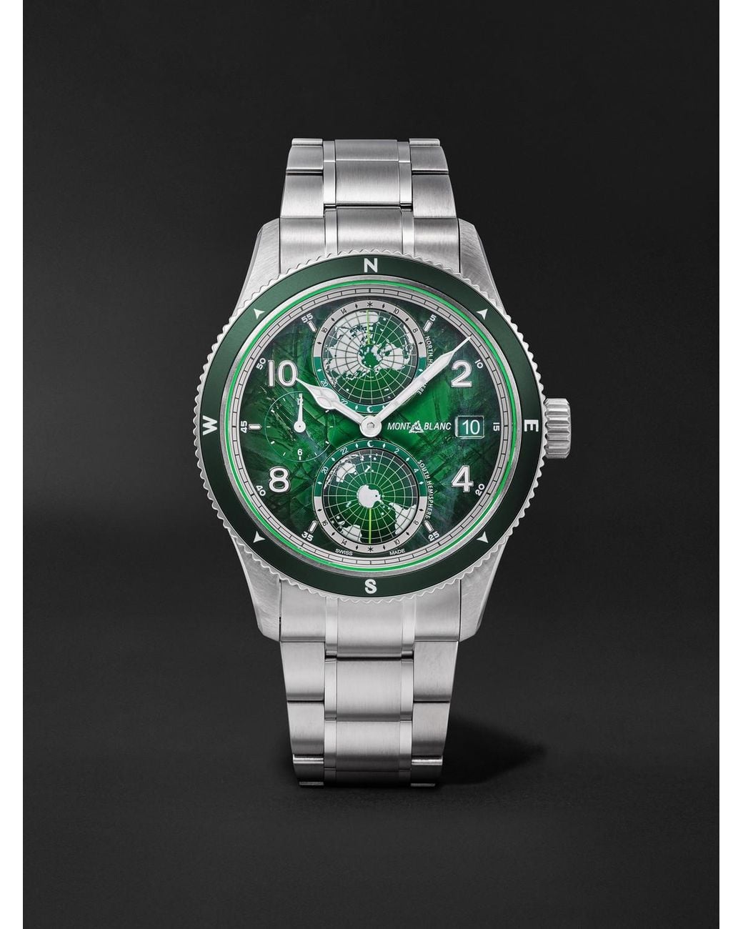 Montblanc Black 1858 Geosphere 0 Oxygen Automatic Interchangeable Titanium And Ceramic Watch, Ref. 133303 for men