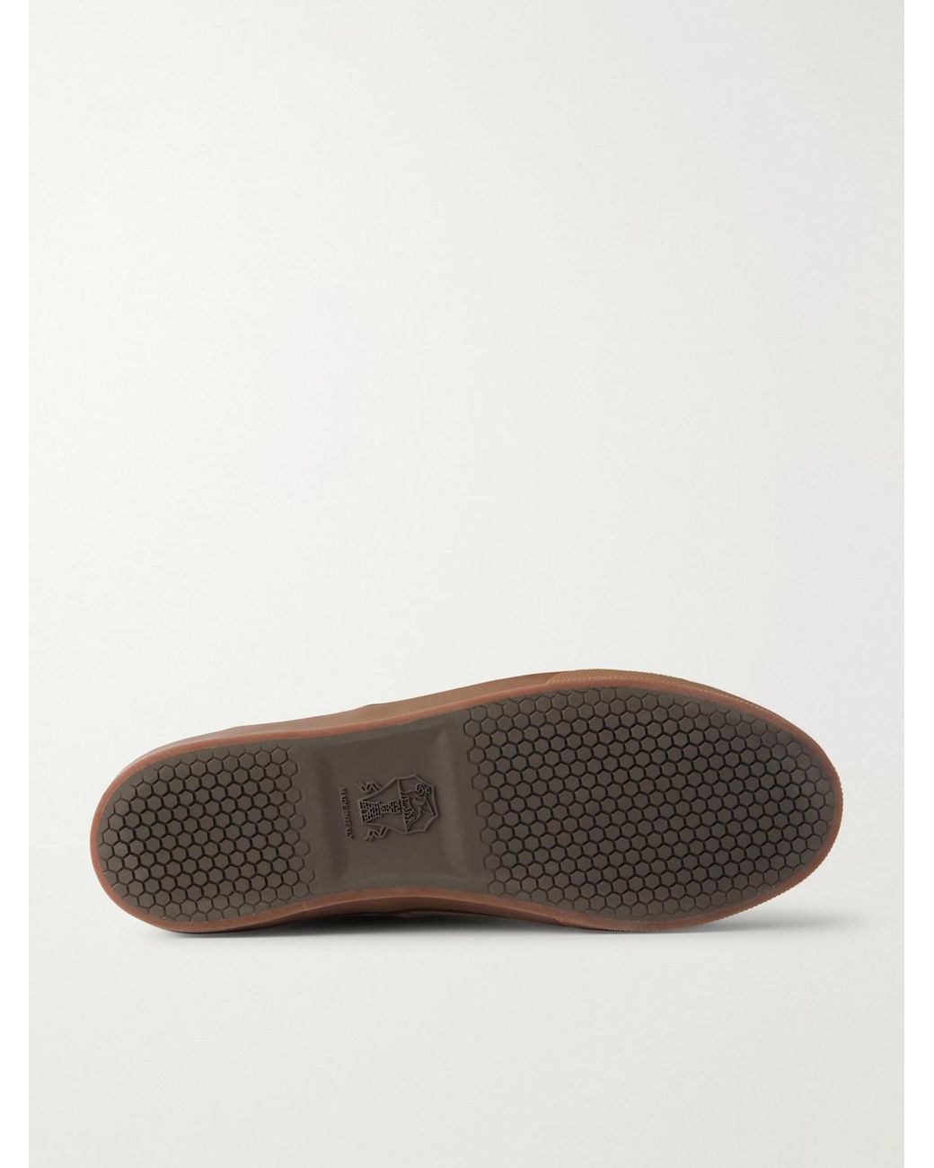 Brunello Cucinelli Brown Suede Sneakers for men